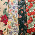 4 VTG Vinyl Flannel Back Tablecloths Easter Christmas Apple Floral Oval Rectangl