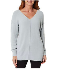STYLUS vapor color lagenlook pullover sweater v neck womens sz L