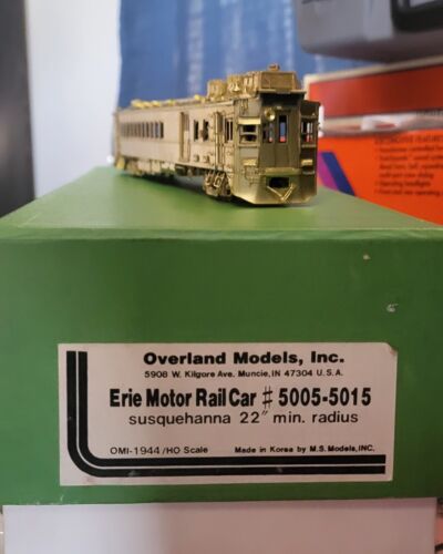 ho scale overland models brass Erie Susquehanna Rail Motorcar Nysw