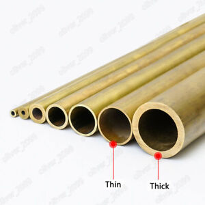 Brass Tube Brass Pipe Length 250mm Select Size OD x ID x length