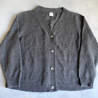 Cabi Sweater Womens Medium Cardigan Gray Button up Granny boho baggy relaxed