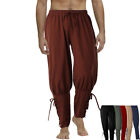 Men's Medieval Reenactment Viking Pants Renaissance Lace Up Bandage Trousers