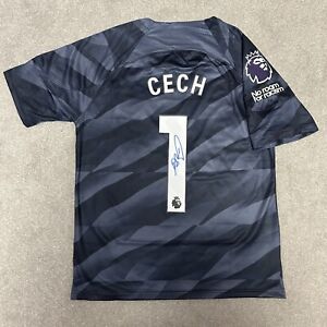 Signed PETR CECH 23/24 Chelsea GK Football Shirt - with COA and Photo Proof