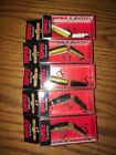 RAPALA JOINTED 07's=LOT OF 5 GOLD COLORED FISHING LURES