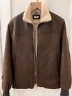 Brunello Cucinelli Men's Leather Shearling Cashmere Jacket Coat Size M   - $7995