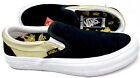 Vans Shake Junt Black Gold Suede Slip On Pro Sneakers Men's Size 6.5