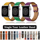 For Apple Watch Series 9 8 7 6 5 SE Single Tour Leather Band Strap 40/44/41/45mm