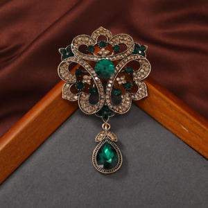 Women Men Vintage Brooch Pin Elegant Enamel Pin Antique Jewelry Noble Gift