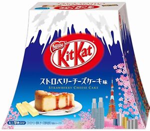 Japanese Kit Kat Strawberry Cheeze Cake Box 4.2oz (9 Mini Bar)