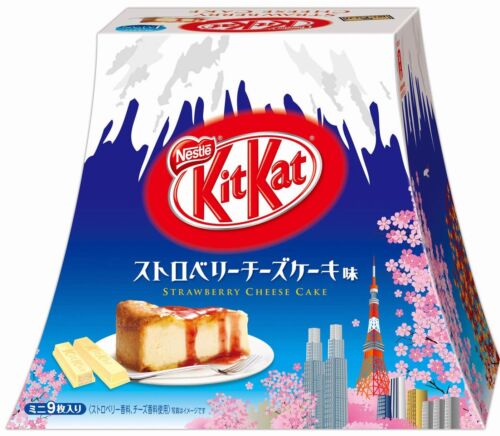 Japanese Kit Kat Strawberry Cheeze Cake Box 4.2oz (9 Mini Bar)