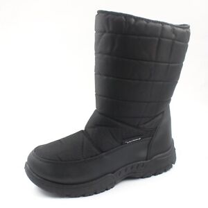 Snowkicks Mens Black Cold Weather Snow Boots All Sizes