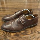 Allen Edmonds Thayer Men Shoes Brown 12 D Leather Split Monk Strap Dress Oxford