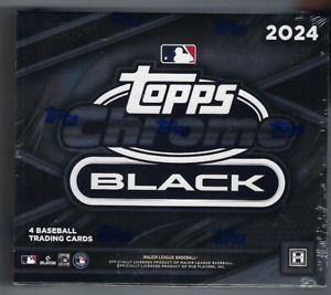 2024 Topps Chrome Black Baseball HOBBY BOX Factory Sealed 1 Auto