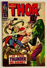 Thor # 146 1967 Kirby / Colletta Art / Fine + / Princess Python/ Inhumans series