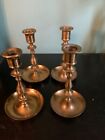 Vintage Made in England Brass Patina Candlestick 5.5