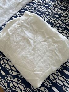 West Elm Queen  Size White Linen Duvet Cover Unused