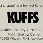 Vintage 1992 Kuffs Pre-Release Screening Ticket Christian Slater Milla Jovovich