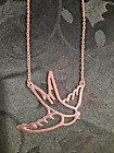 Vintage Silvertoned Bird Necklace