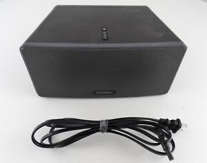 Sonos PLAY:3 Wireless Black Speaker with Original Power Cable for Parts/Repair