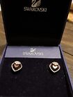 Swarovski Oceanic Red Pierced Earrings In Box with label on back of box