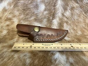 6 Inch Normal Hand Made Pure Leather Sheath For Fixed Blade Knife