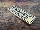 CHANEL MADE IN FRANCE - VINTAGE PIN RARE GIFT METAL LAPEL - LOGO - COLOR GOLD