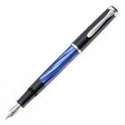 New ListingPelikan Classic M205 BLUE  Marbled Fountain Pen - F Nib