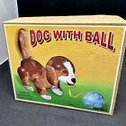 Jolly Juno Puppy and Ball Antique Tin Toy