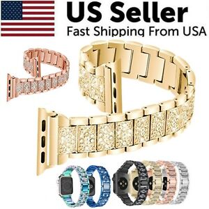 Crystal Bling Band Case iWatch Strap For Apple Watch Ultra Series 8 7 SE 6 5 4 3