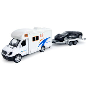 Motorhome Toy Camper RV with Trailer Diecast Toy Car Toys for Boys Kids Gifts