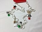 KOHL’S CHRISTMAS JINGLE BELL & STAR LONG NECKLACE 36” LOBSTER CLAW CLOSURE