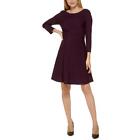 Tommy Hilfiger Womens Ribbed Knee-Length Work Fit & Flare Dress BHFO 2438