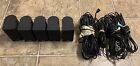 5 Premium Bose Jewel Cube Speakers W Cables Nice  Condition  Black Bose Sound