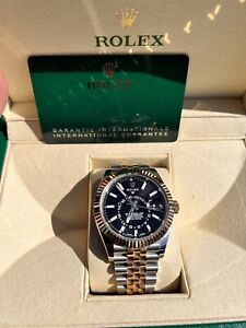 2021 Rolex Sky-Dweller 326933Stainless Steel & 18K Yellow Gold Black Dial Watch