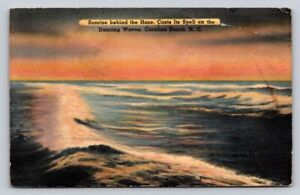 Sunrise Ocean Dancing Waves Carolina Beach Near Wilmington North Carolina P671