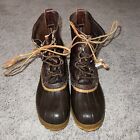 L.L. Bean Maine Hunting Shoes Mens 12M Duck Boots Lace Up Outdoors Sporting READ