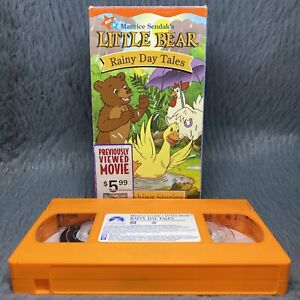 Nick Jr Little Bear Rainy Day Tales VHS Video Tape Nickelodeon Splashing Stories