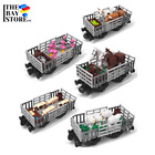 MOC Animal Dedicated Train Transport Carriage Farm Building Compatible with LEGO