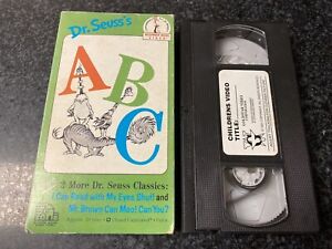 Dr. Seuss's ABC VHS Video - RARE - Free Shipping - Beginner Book Video