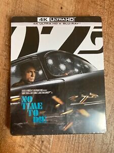 No Time to Die w. Steelbook (4K UHD + Blu-ray, James Bond, Region Free) *NEW*