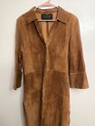Wilsons Fine Leather Pelle Studio Long Tan Leather XL Trench Parka. Unlined