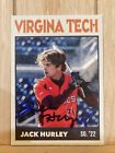 Jack Hurley AUTO Custom Baseball 2023 MLB Draft Virginia Tech Signed