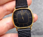 Men's Vintage SEIKO Black Watch w/ New Battery - Works Great!