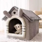 Cozy Indoor Dog House Soft Pet Bed Tent Kennel with Removable Cushion for Pets