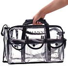 Clear Makeup Bag, Pro Mua rectangular Bag with Shoulder Strap, Large
