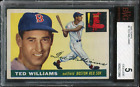 1955 Topps #2 Ted Williams - Boston Red Sox - BGS / BVG 5 Excellent