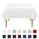 Square Wedding Banquet Polyester Fabric Tablecloth (Many Colors)
