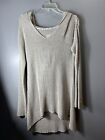 Element XL Open Knit Beige Beach Hooded Pullover Casual and Cool