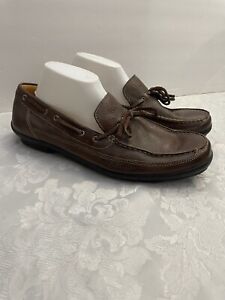 Sandro Moscoloni Brown Loafer Shoes Men’s Size 11D Mocc Toe Slip On Comfort