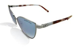 Michael Kors Sunglasses Women's Arrowhead MK1052 1153V6 Silver/Blue